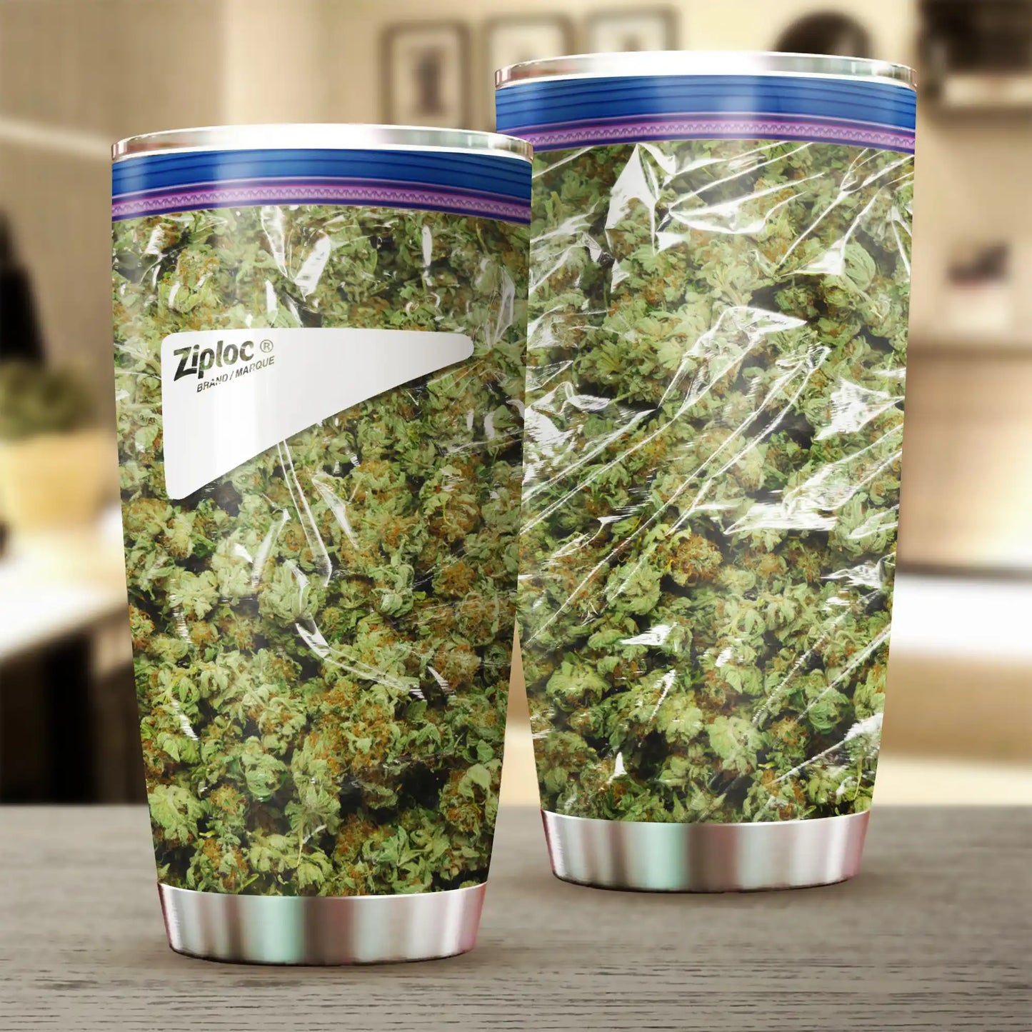 Ziploc Bag Weed Tumbler
