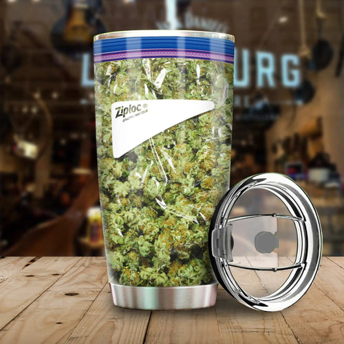 Ziploc Bag Weed Tumbler