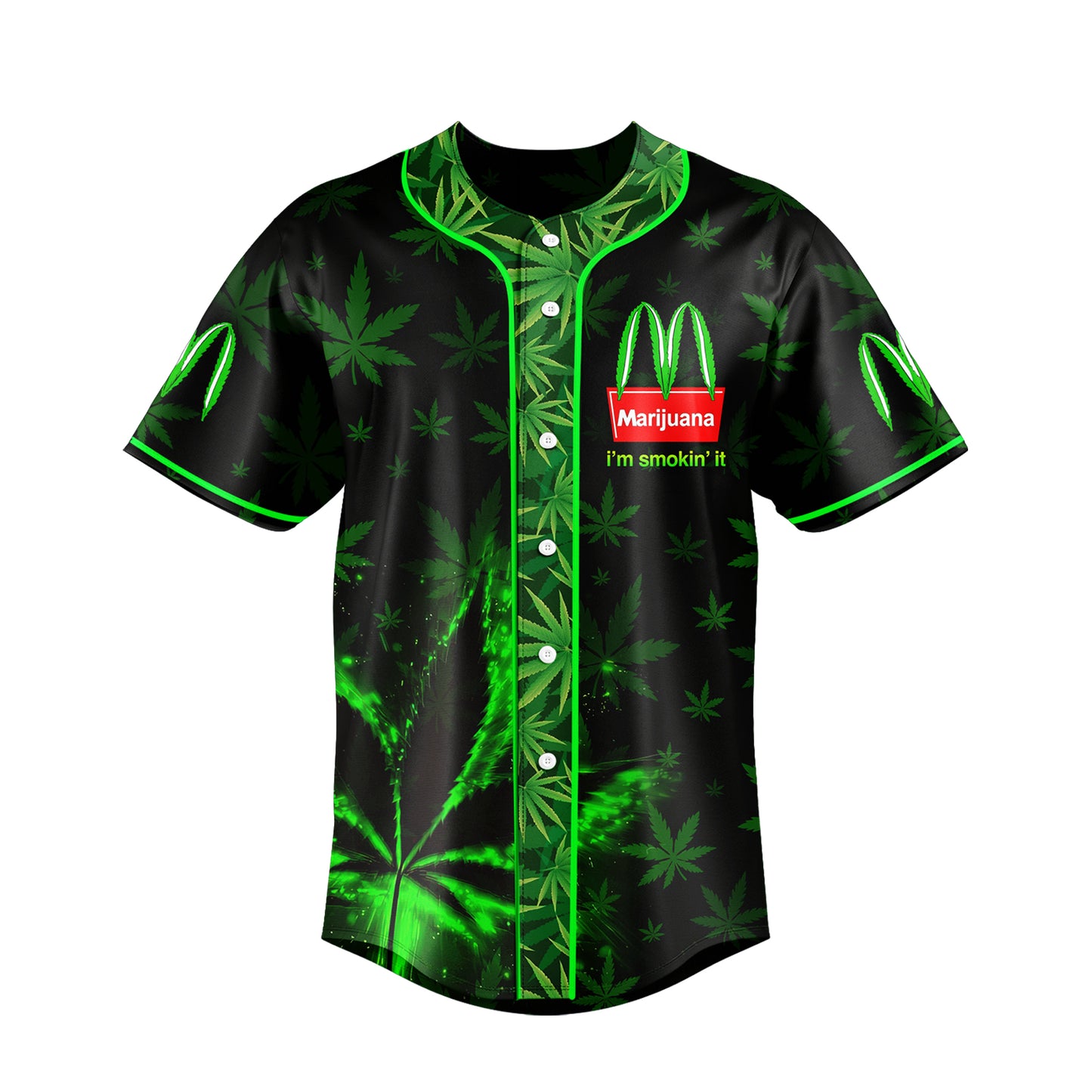 Marijuana I'm Smokin' It Baseball Jersey