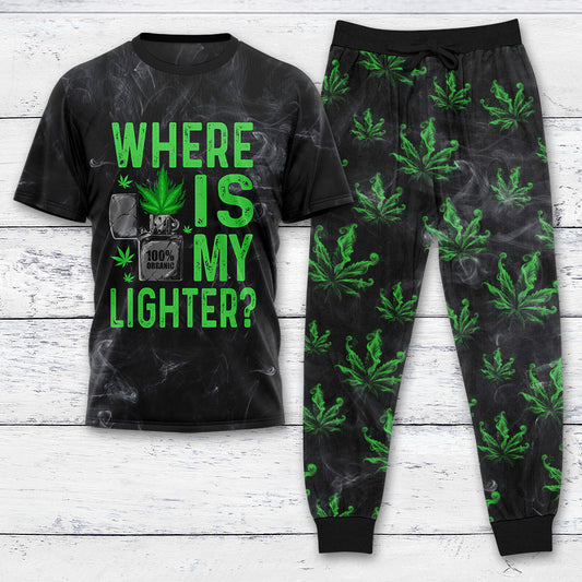 Where's My Lighter T-shirt And Pants Set