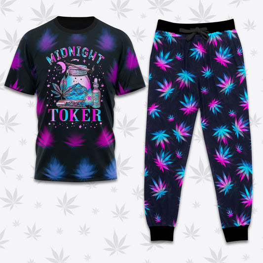Midnight Toker TNP10061 T-shirt And Pants Set