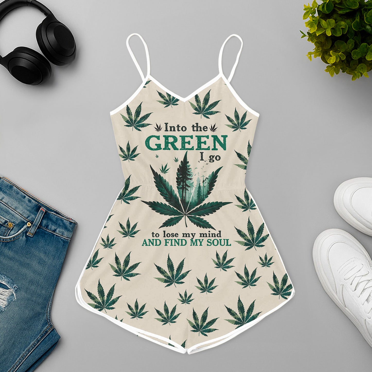 Into The Green I Go Rompers