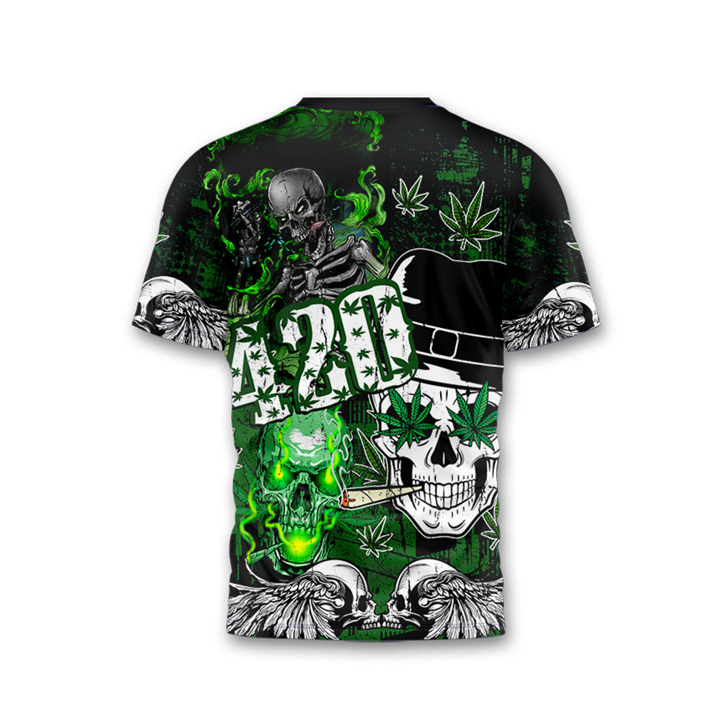 Skull CNB T-shirt And Pants Set