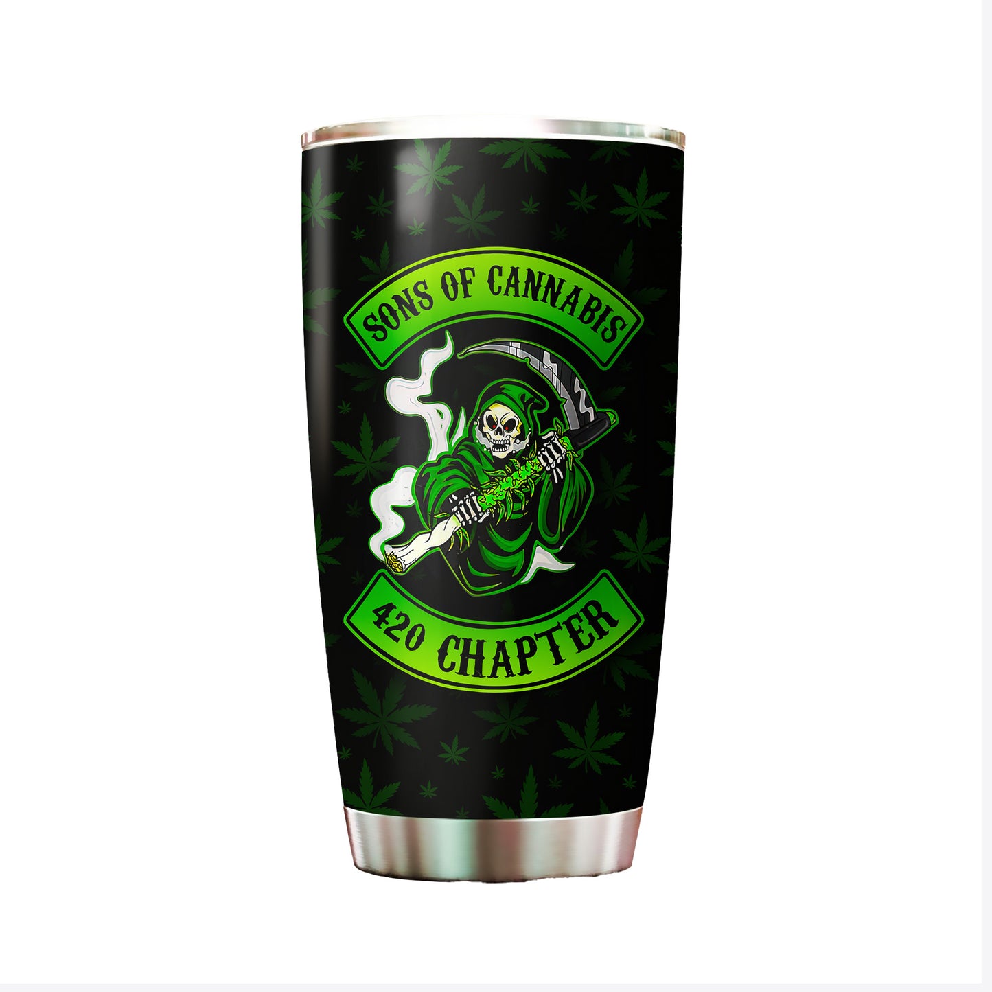 Sons of Cannabis Skull Tumbler