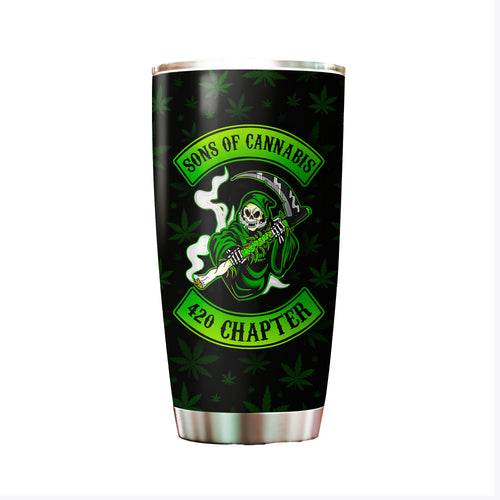Sons of Cannabis Skull Tumbler