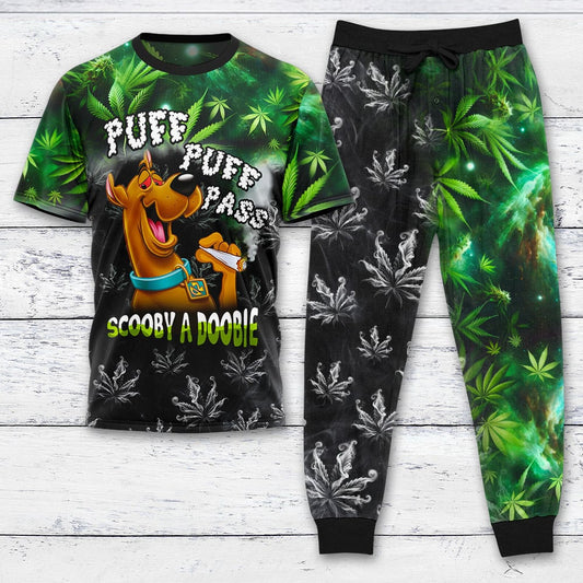 Puff Puff Pass SCBD Smoke Galaxy T-shirt And Pants Set