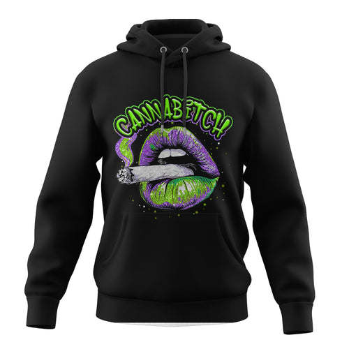 Purple Cannabitch AOP Hoodie